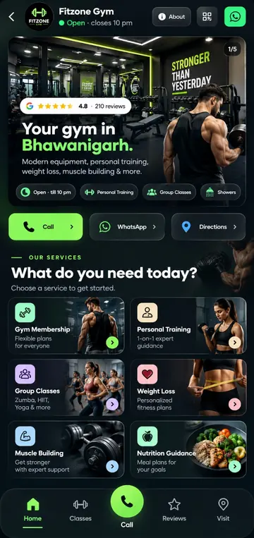 FitZone Gym app